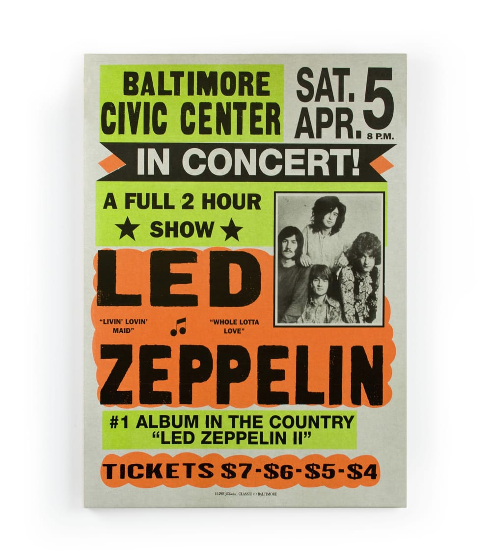 Peinture sur toile 60x40 imprimé HD led zeppeling