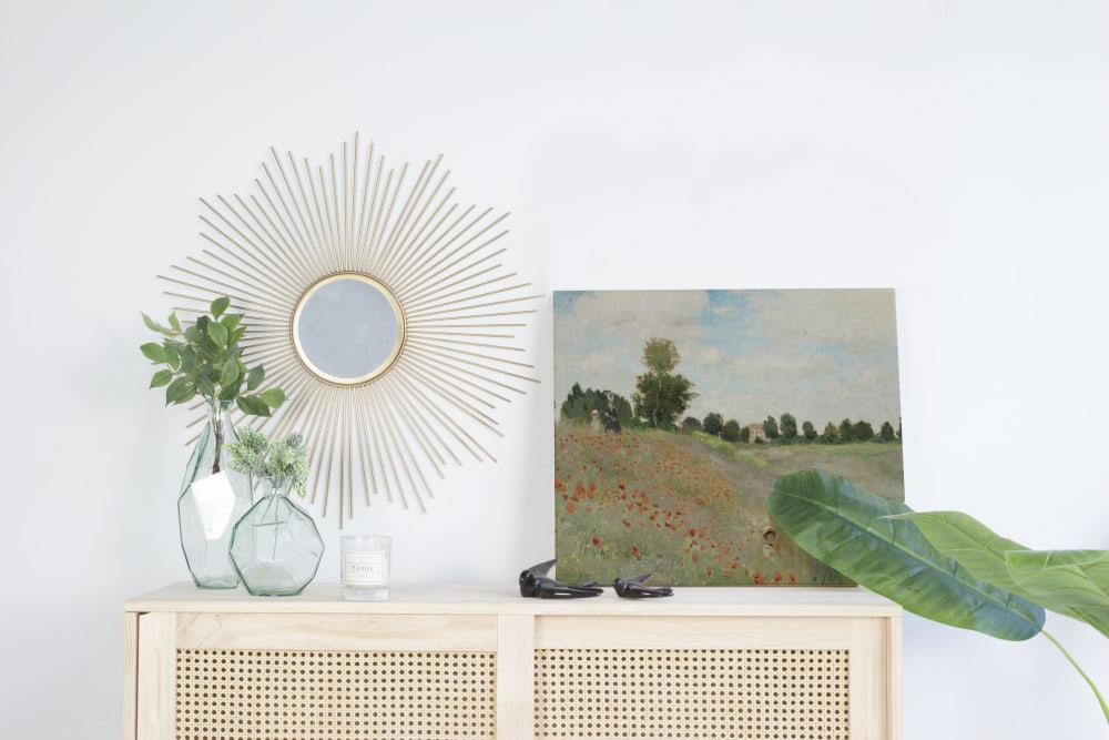 Peinture sur toile 60x40 imprimé HD champ de coquelicots - Maisons du Monde