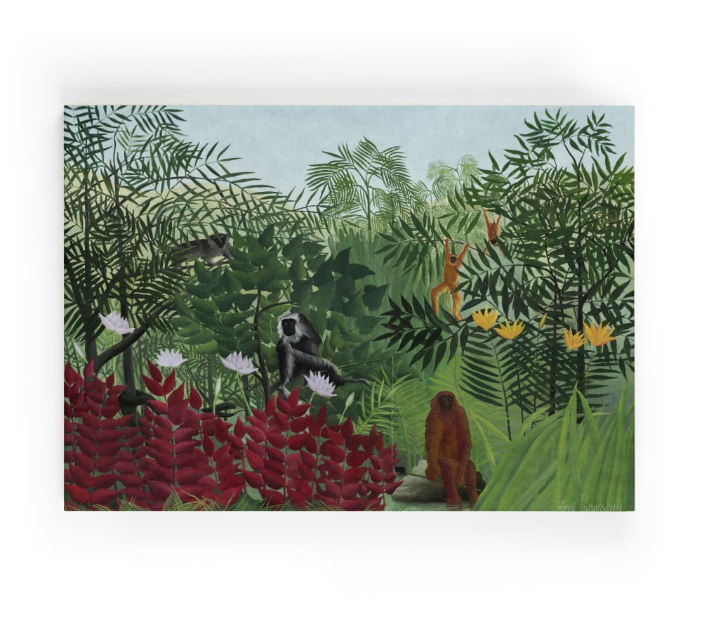 Surdic Peinture sur toile 60x40 imprimé HD rousseau style contemporain Multicolore Pes - Polyester