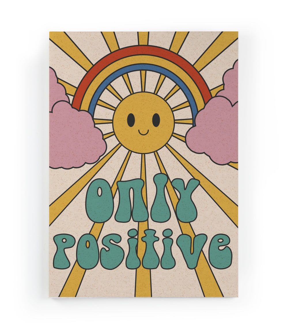 Surdic Peinture sur toile 60x40 imprimé HD seul positif style contemporain Multicolore Pes - Polyester