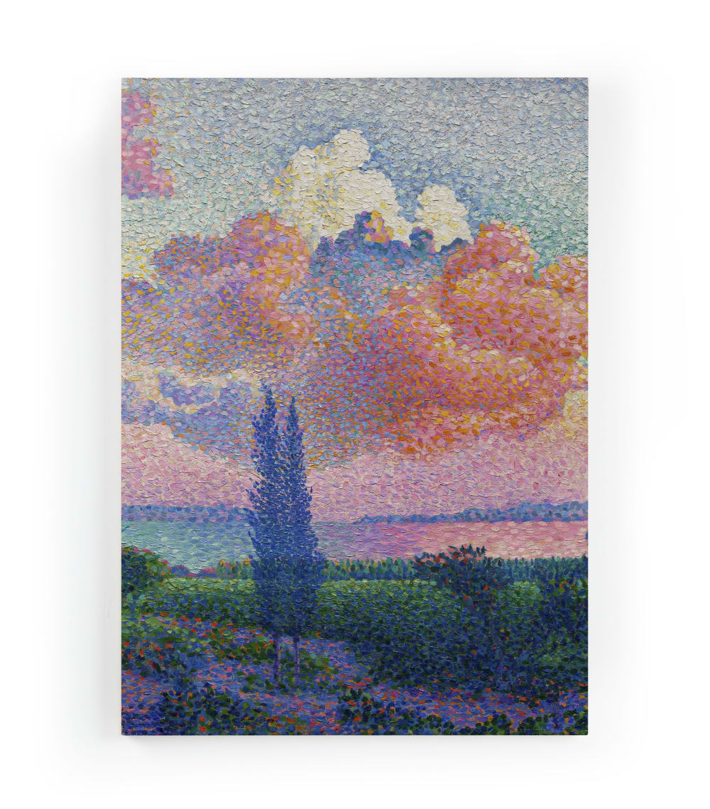Lienzo 60x40 impresión la nube rosa