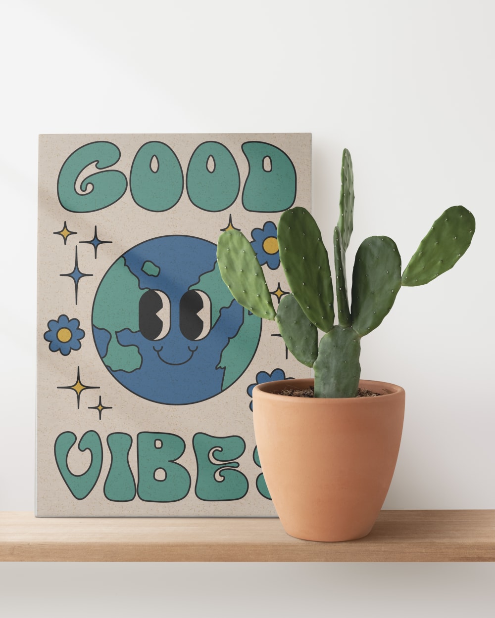 Peinture sur toile 60x40 imprimé HD ondes positives - Maisons du Monde