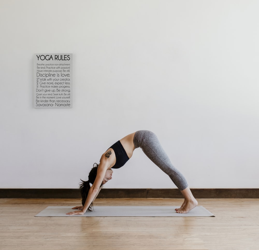 Peinture sur toile 60x40 imprimé HD règles yoga - Maisons du Monde