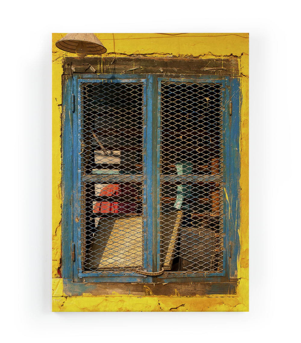 Lienzo 60x40 impresión ventana amarilla