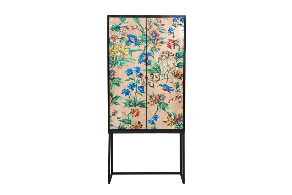 Armario aparador 2 puertas MDF estampado floral