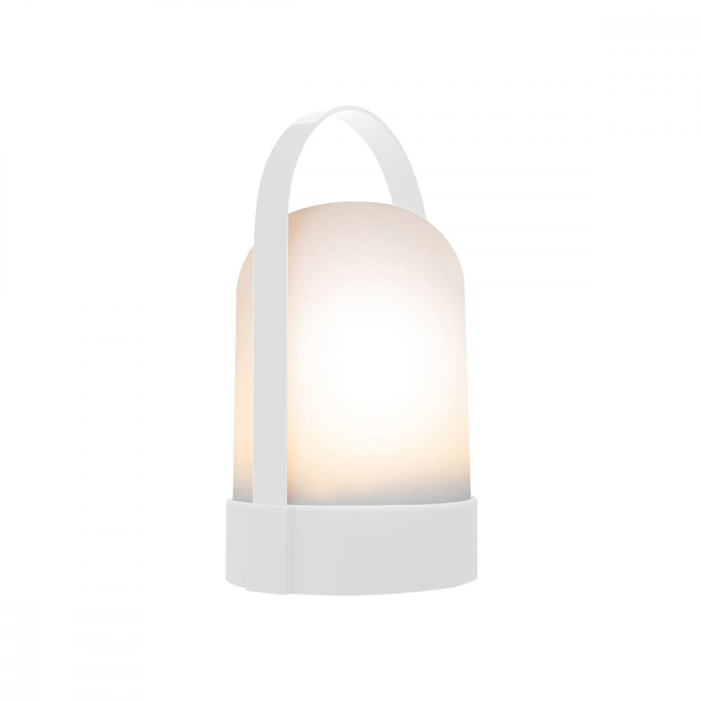 Remember Lampe nomade blanche H25cm style contemporain - Pes - Polyester