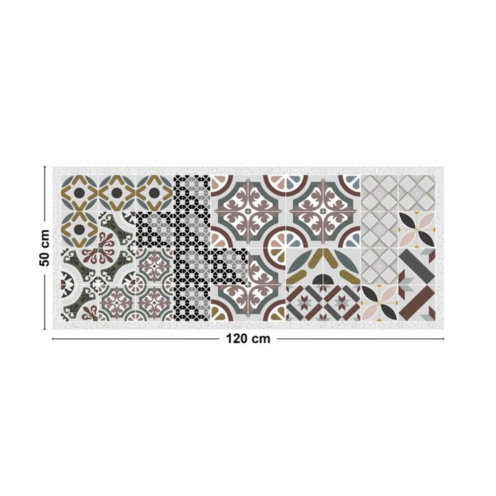 Tapis antidérapant - vinyle - int./ext. - multicolore - 50x120cm — vue 3
