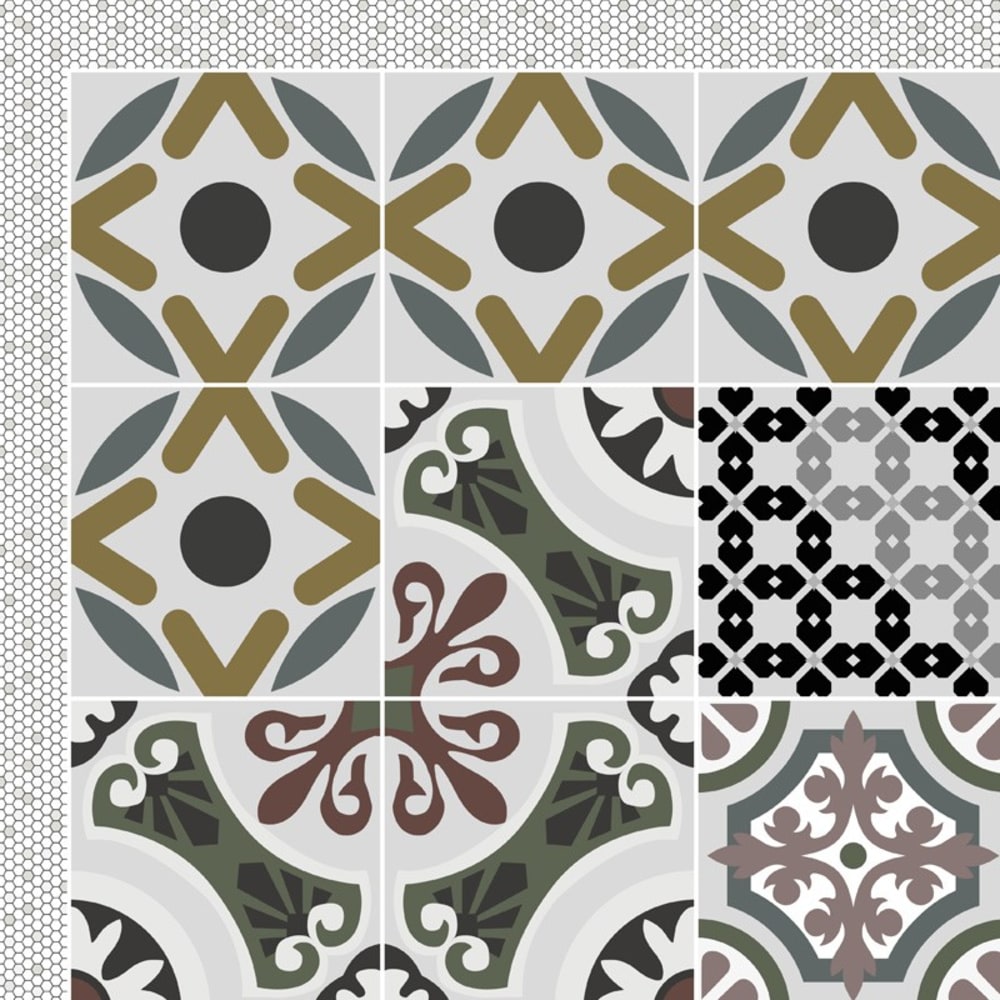 Tapis antidérapant - vinyle - int./ext. - multicolore - 50x120cm — vue 4