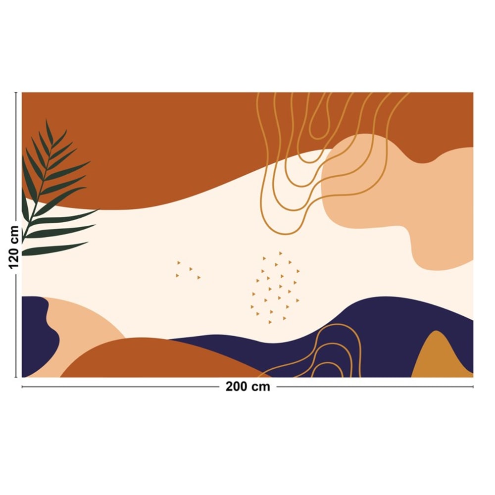 Tapis antidérapant - vinyle - int./ext. - beige - 120x200cm — vue 3