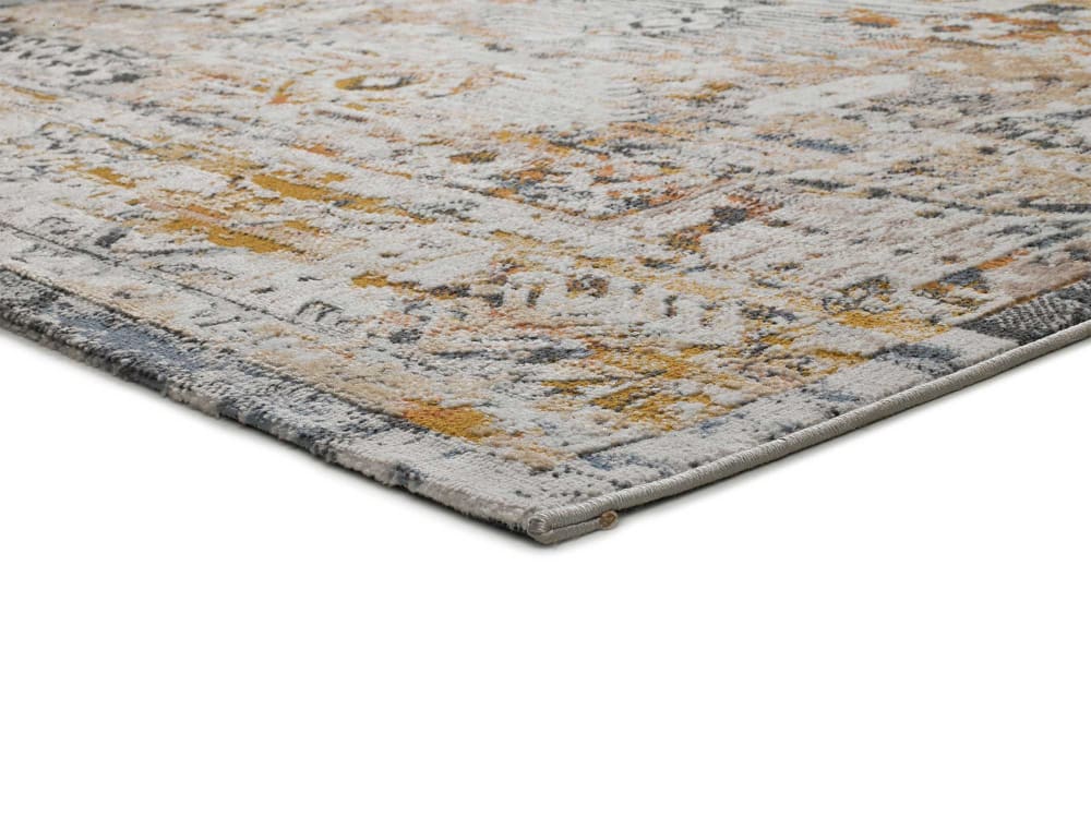 Tapis vintage oriental beige/rouille/bleu 134x200 cm — vue 4
