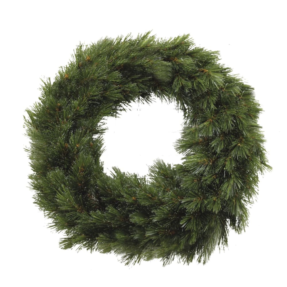 Corona decorativa forest frosted verde h60xb10xl60cm - Maisons du Monde