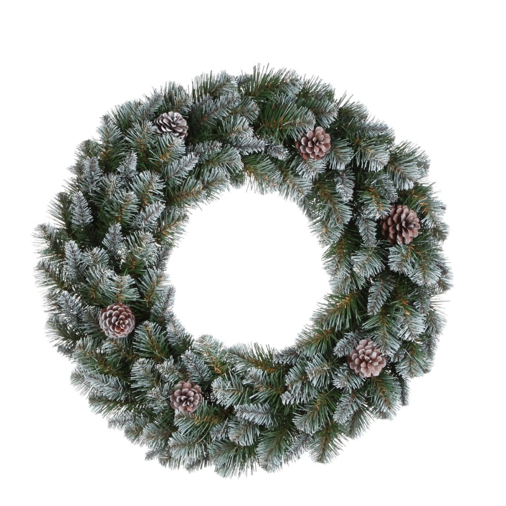 Couronne vert plastique h60xl10xl60cm