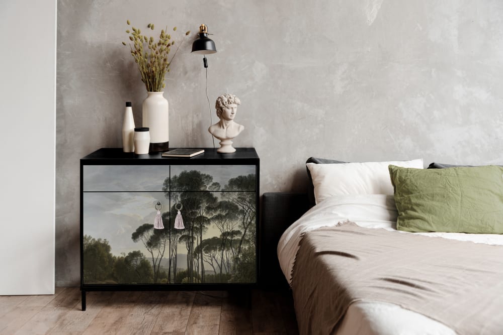 Buffet en MDF 2 portes 2 tiroirs imprimé forêt - Maisons du Monde