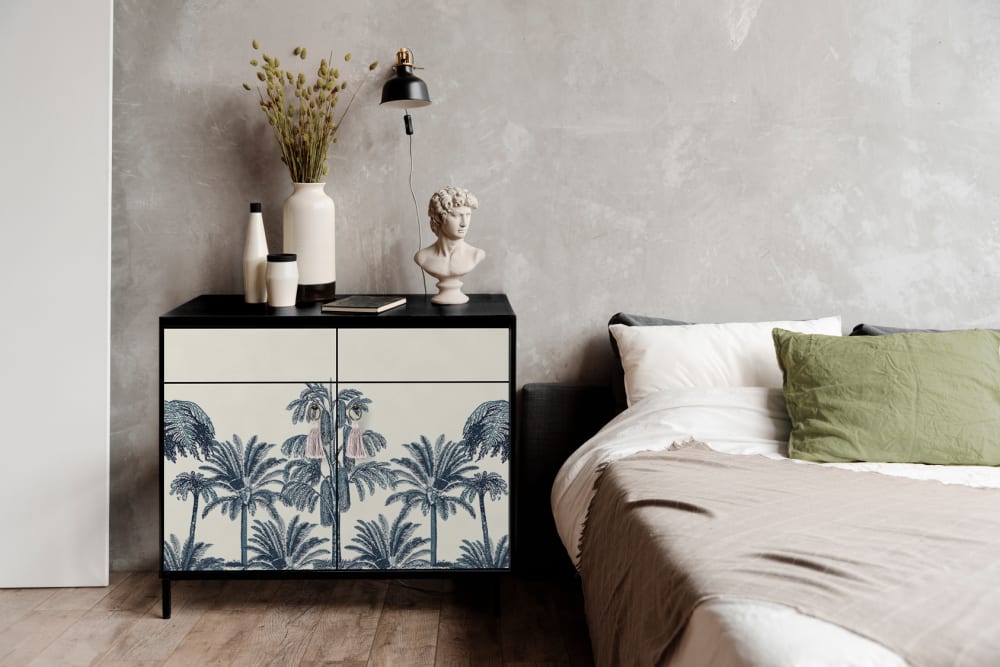 Credenza MDF 2 ante e 2 cassetti stampa tropicale - RNT by Really