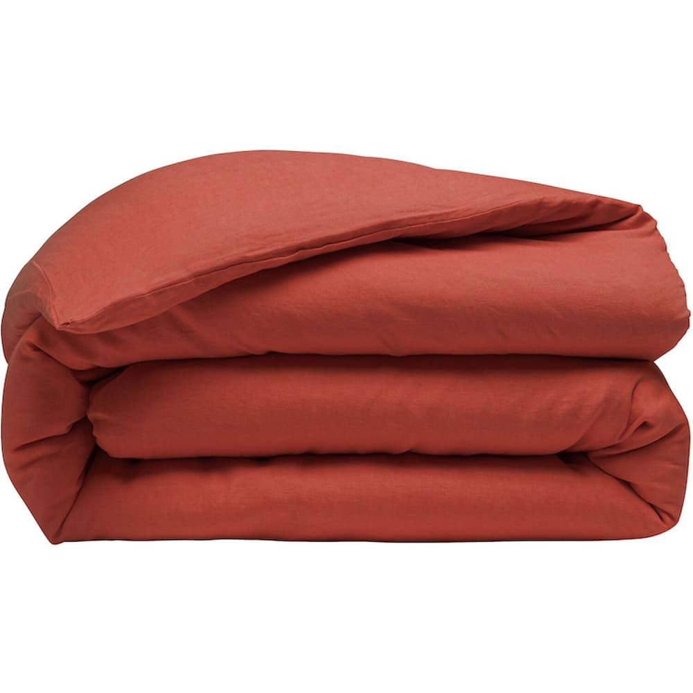 Housse de couette lin paprika 155x220 cm — vue 3