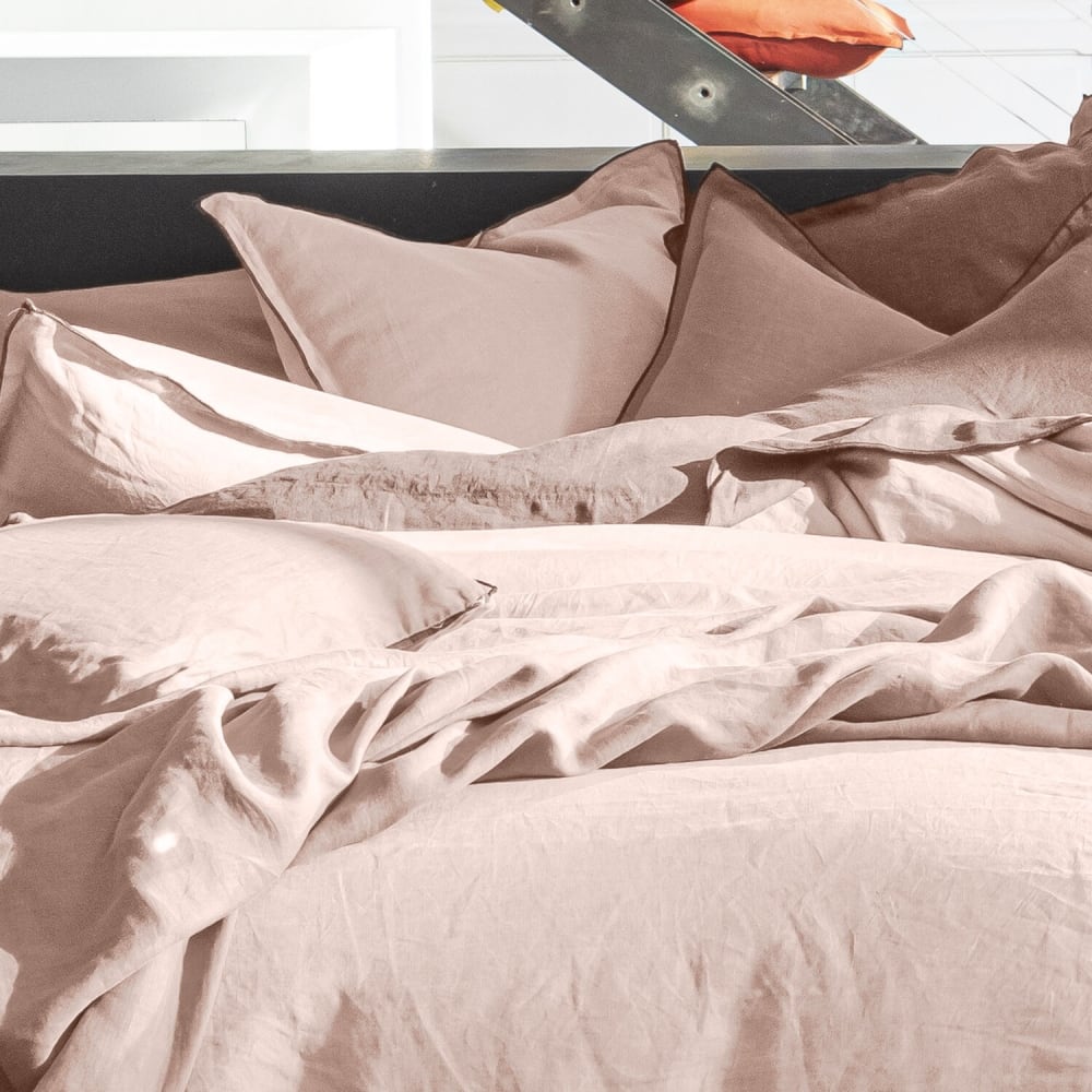 Housse de couette lin nude 155x220 cm — vue 4