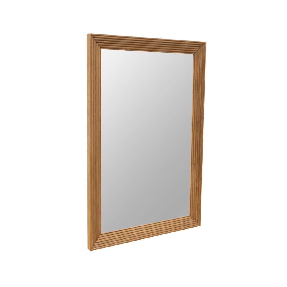 Miroir 150x100 cadre en chêne teinte claire
