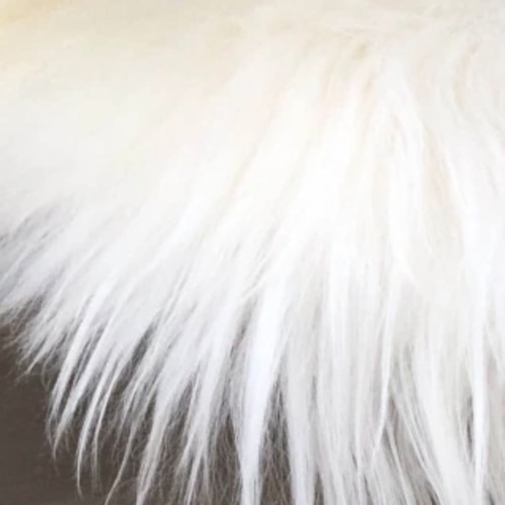 Coussin en peau de mouton islandais blanc - Maisons du Monde