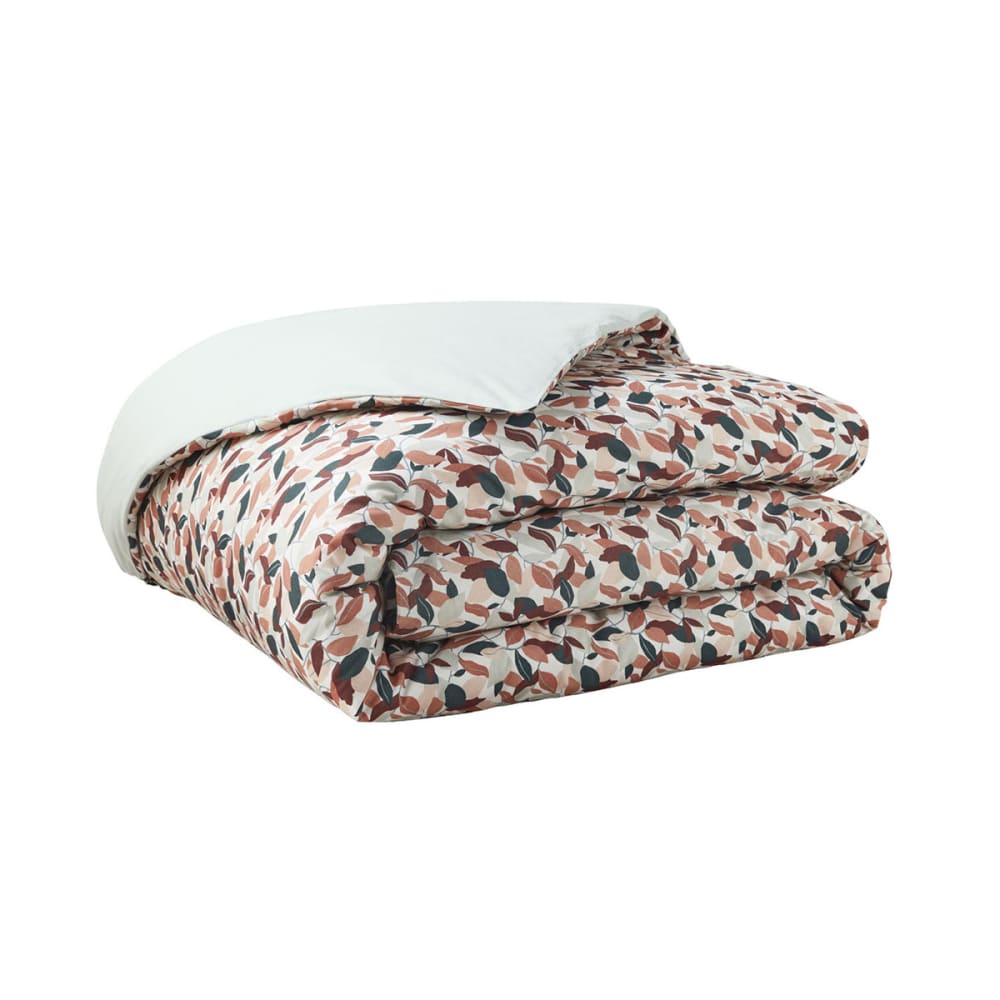 Housse de couette en percale de coton violet 140x200 — vue 3