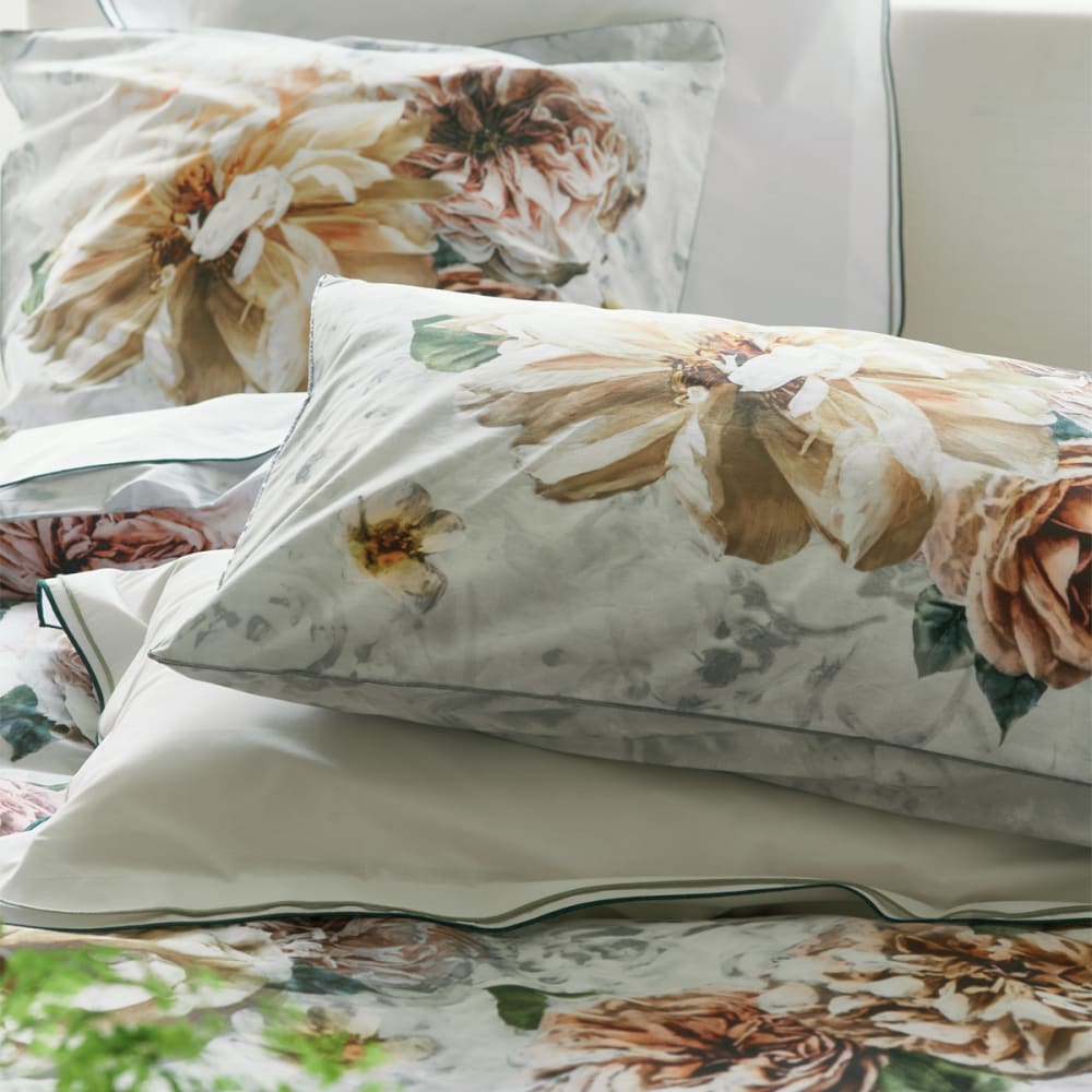 Taie d'oreiller en percale de coton gris 50x75 — vue 4