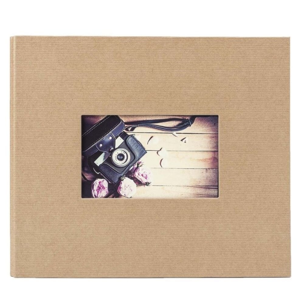 Album Photo traditionnel kraft 60 pages 120 photos 10x15