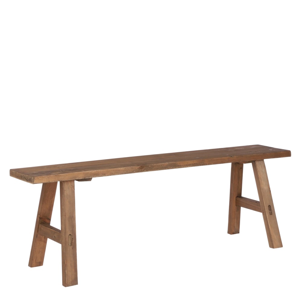 Banc brun bois h36.5xl29.5xl108cm — Beyit