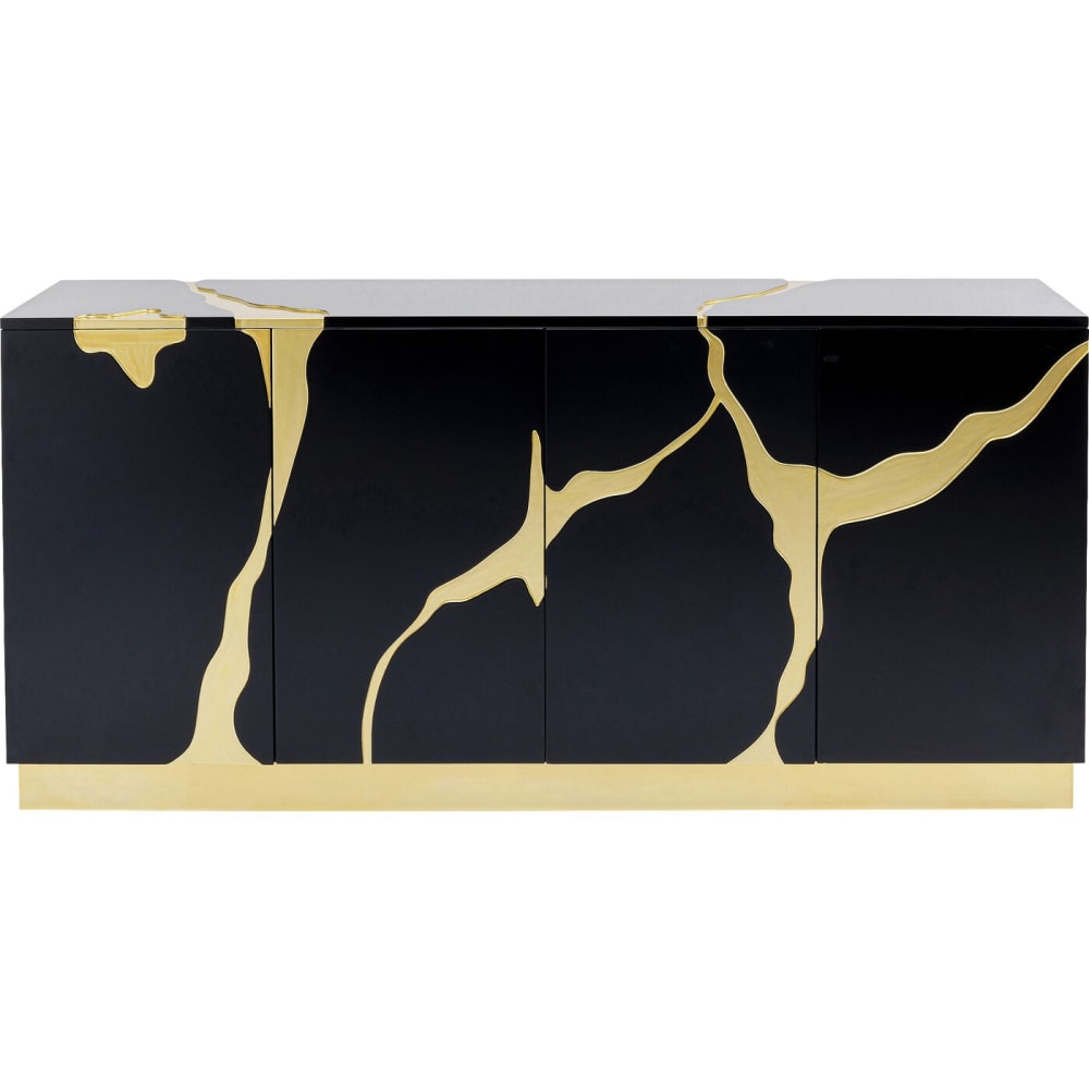 Buffet 4 portes noir