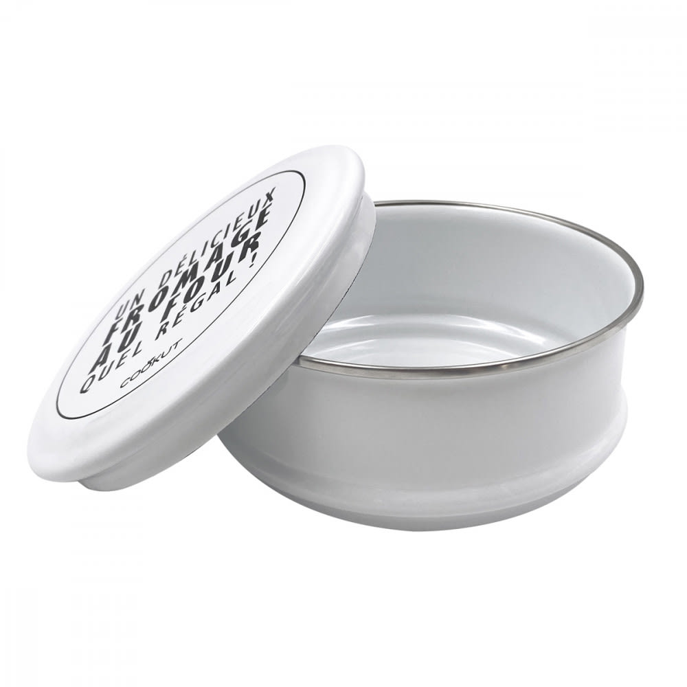 Coffret cuiseur de fromage au four en acier blanc - Maisons du Monde