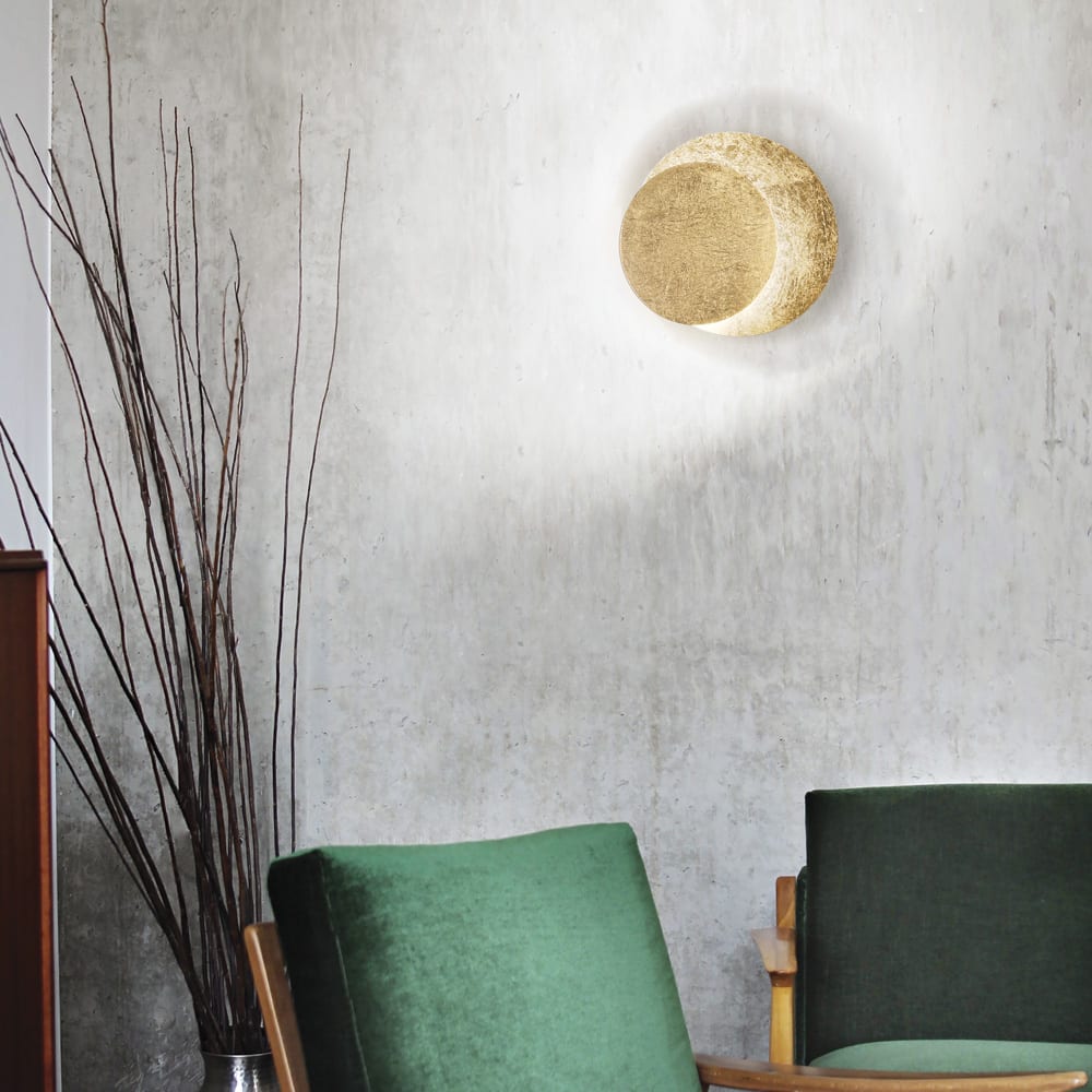 Applique Contemporanea Tick Metallo Oro 1 Luce 7,5W 3000K Luce
