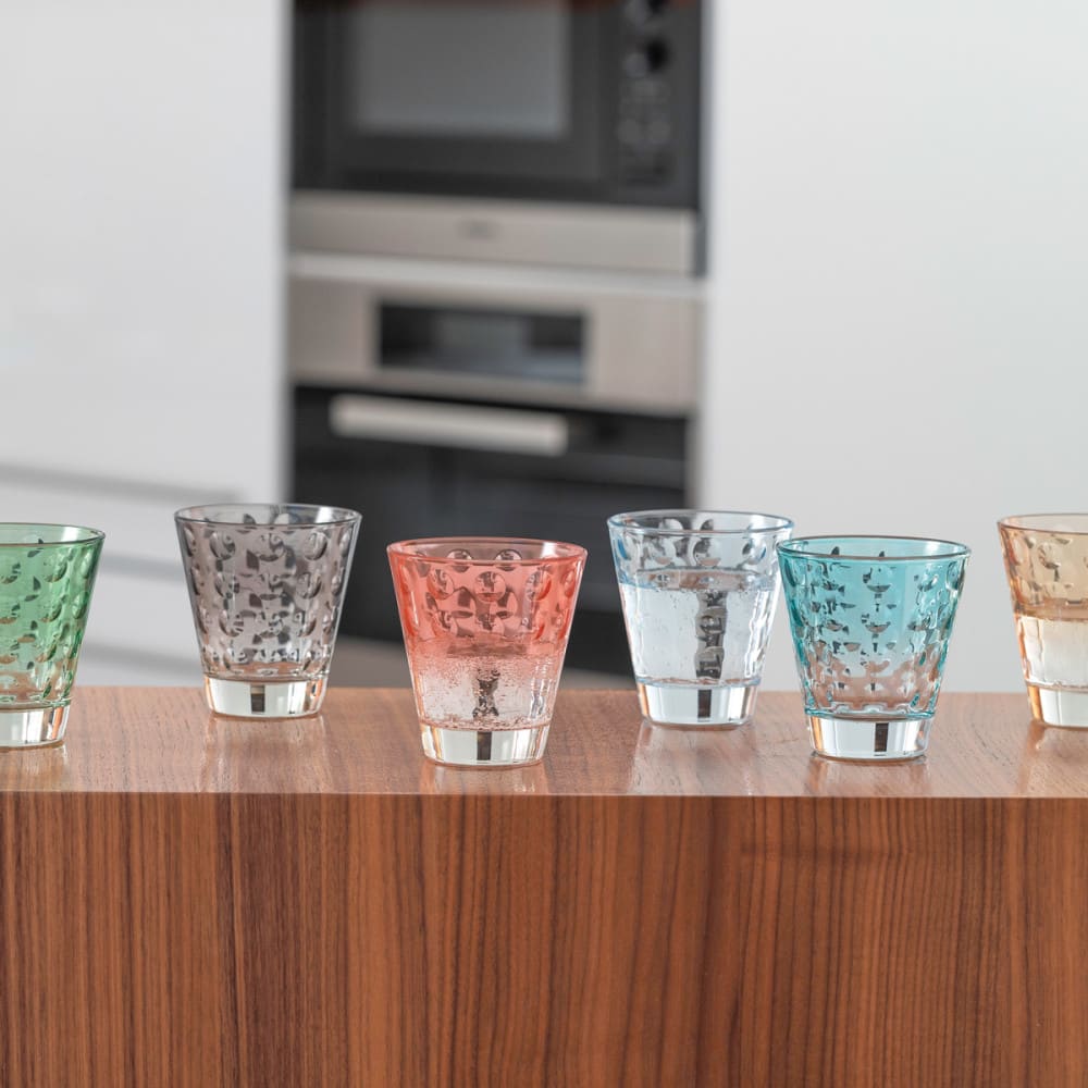 Lot de 6 verres colorés 215ml verre multicolore - Maisons du Monde