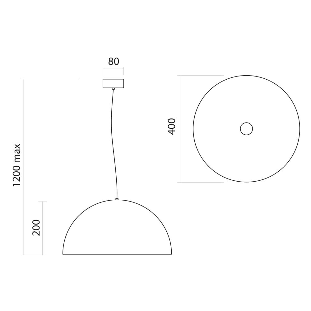 Venice - lampe à suspension en métal cuivre nero e27 — vue 4
