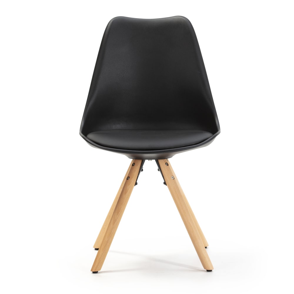 Set de 2 sillas comedor estilo nórdico negro, 54 x 49 x 84 cm - Maisons du Monde