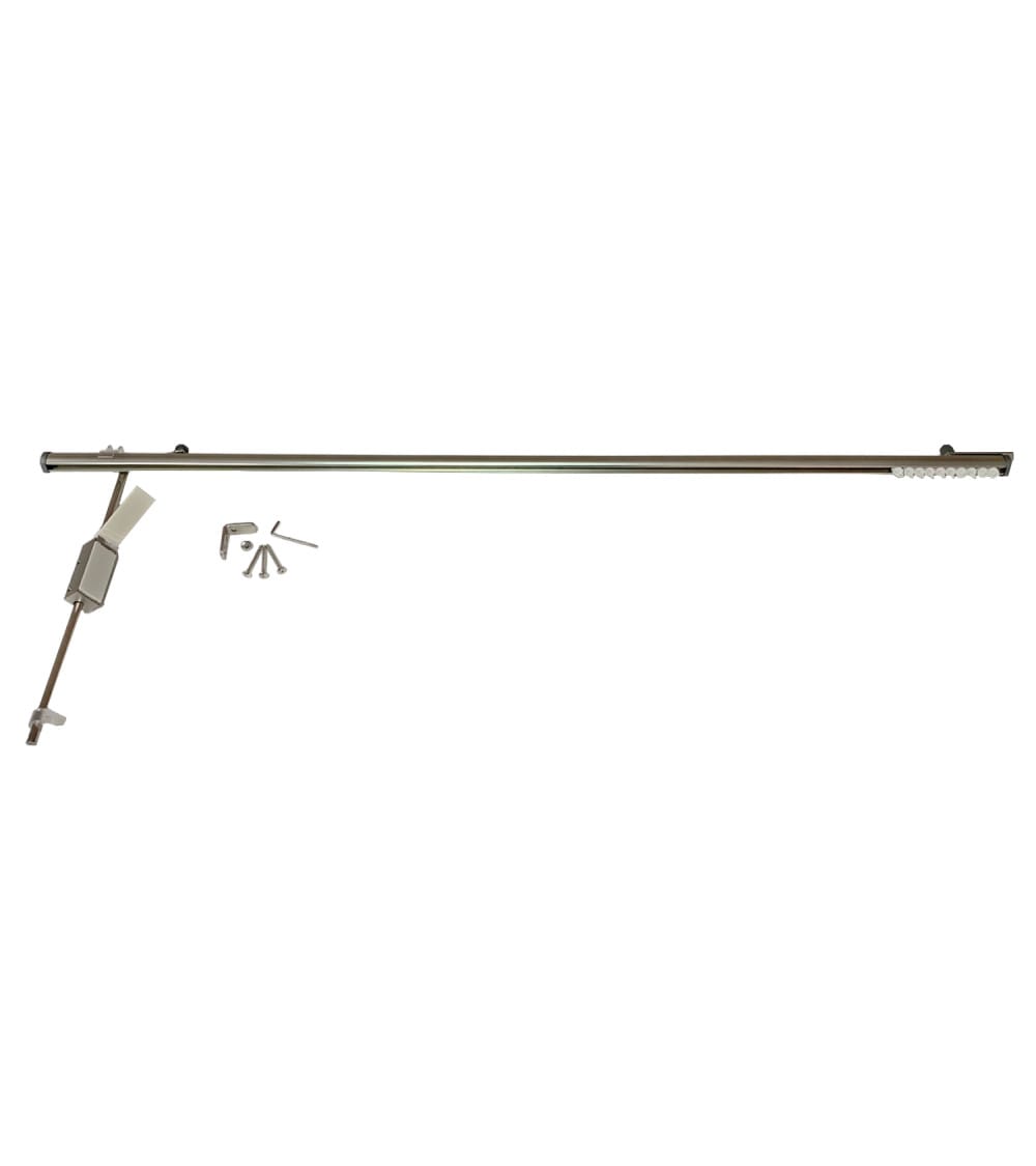Tringle de porte universelle sans perçage  Ø20 nickel mat 100 cm argen