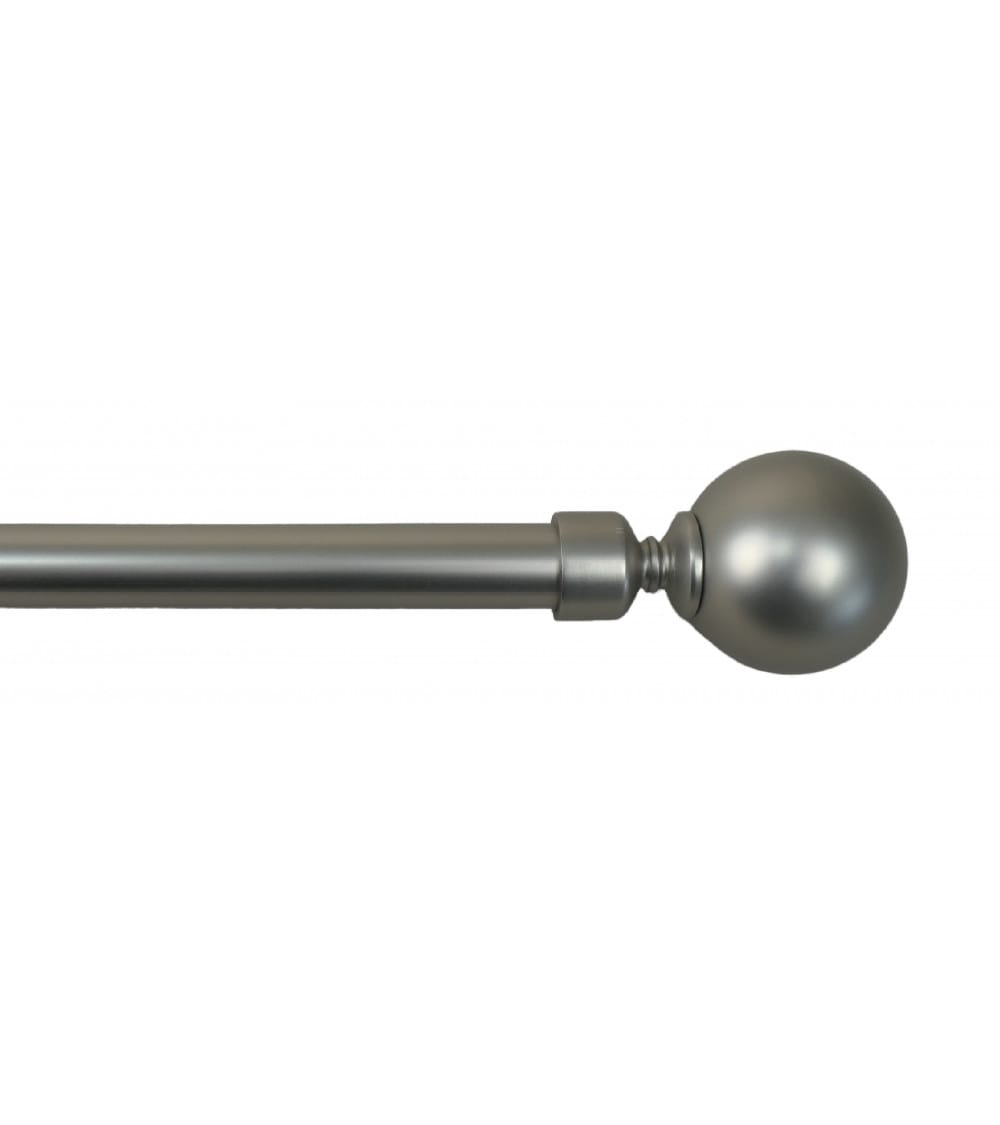 Kit tringle extensible ø 16/19 110 à 210 cm argenté