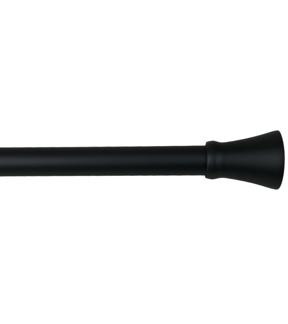 Kit tringle extensible ø 16/19 110 à 210 cm noir