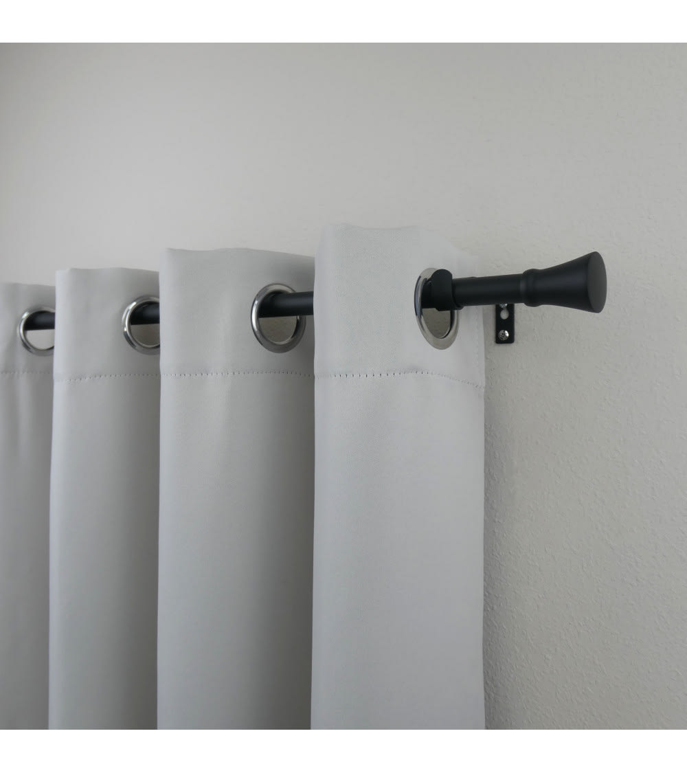 Kit tringle extensible ø 16/19 110 à 210 cm noir - Maisons du Monde