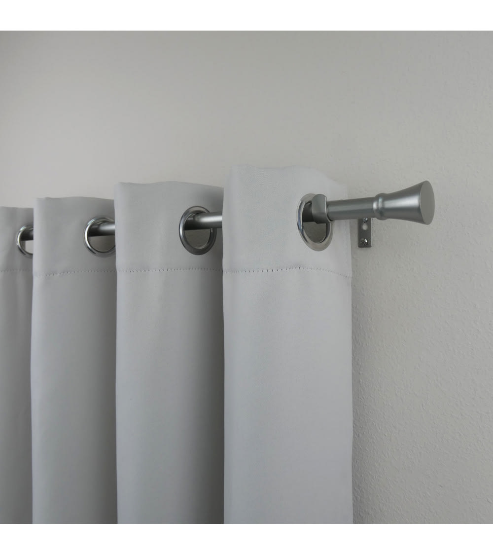 Kit tringle extensible ø 16/19 110 à 210 cm argenté - Maisons du Monde