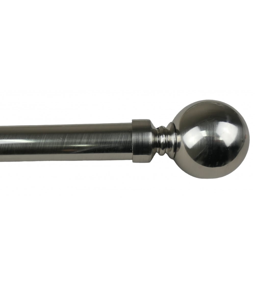 Kit tringle extensible ø 25/28 110 à 210 cm argenté