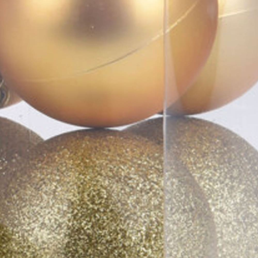 Set de 12 boules de noël dorées - 6cm - Maisons du Monde