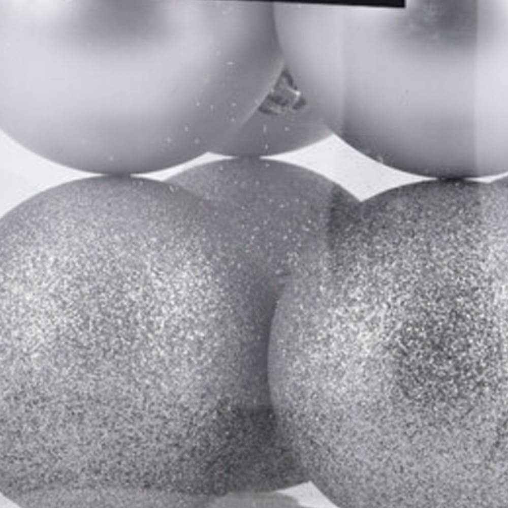 Set de 12 boules de noël argentées - 6cm - Maisons du Monde