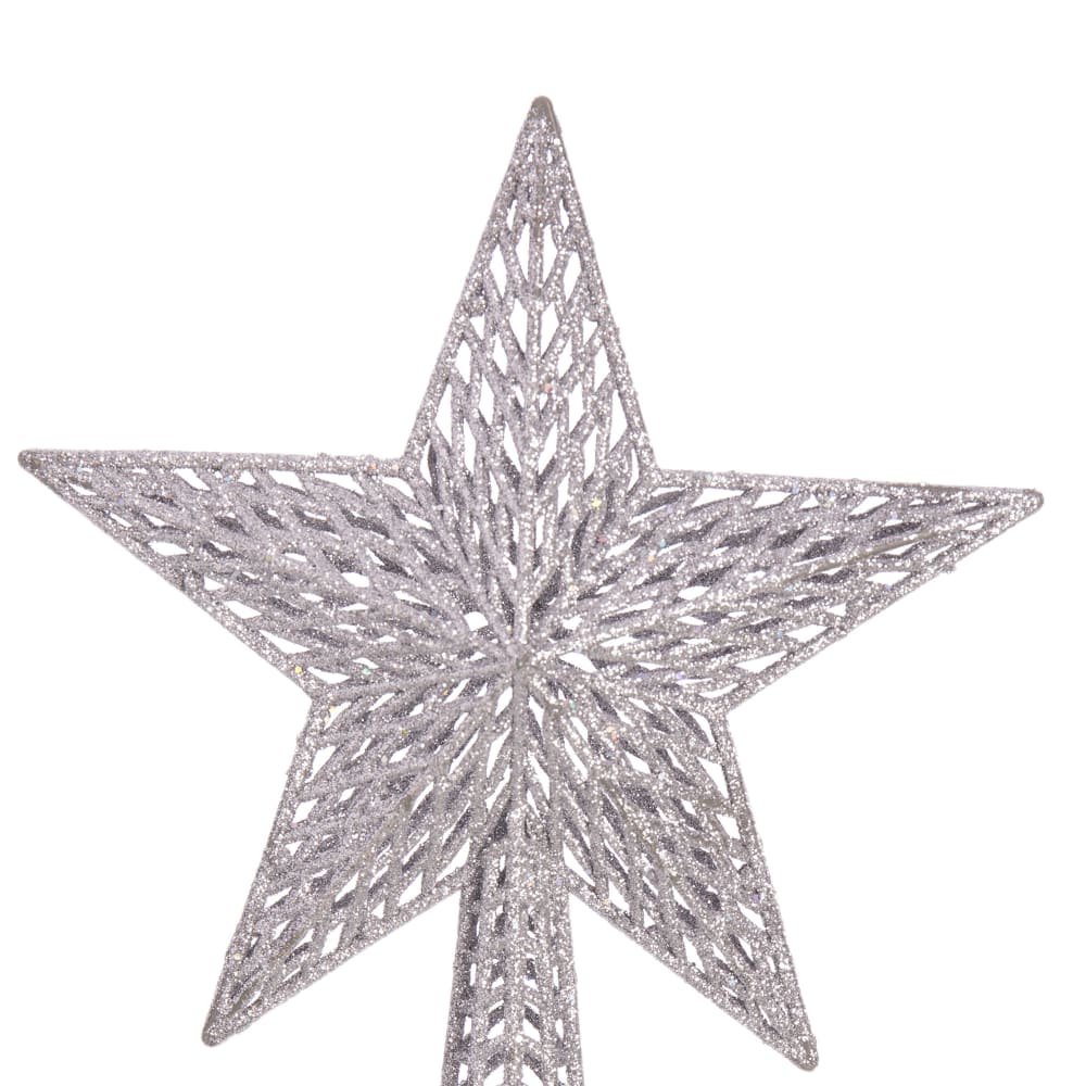 Cimier de sapin de noël étoile argentée - 27x18cm - Maisons du Monde