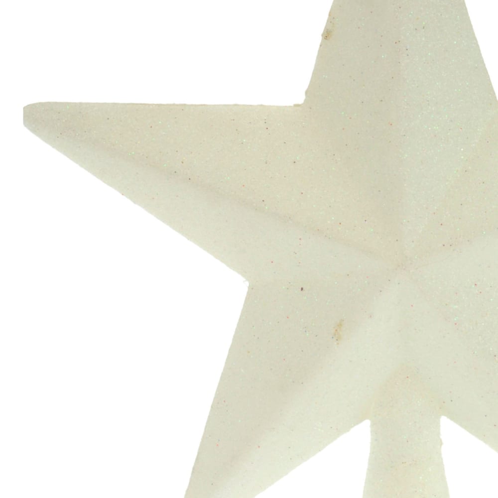 Cimier de sapin de noël étoile blanche à paillettes - Maisons du Monde