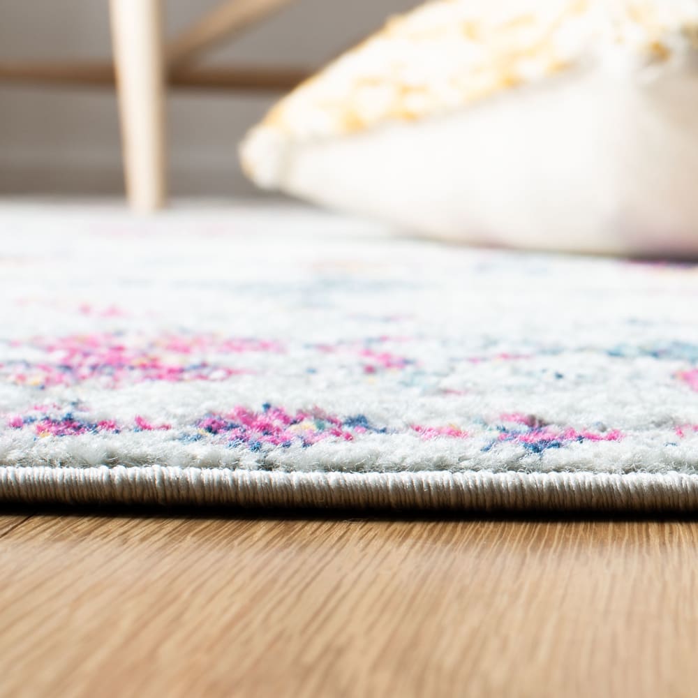 Tapis bohémien en polypropylène gris/violet, 91 x 152 cm — vue 4