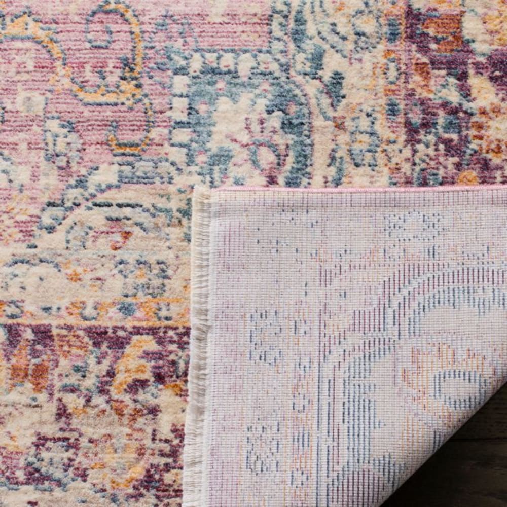 Tapis traditionnel en viscose violet, 152 x 244 cm — vue 4