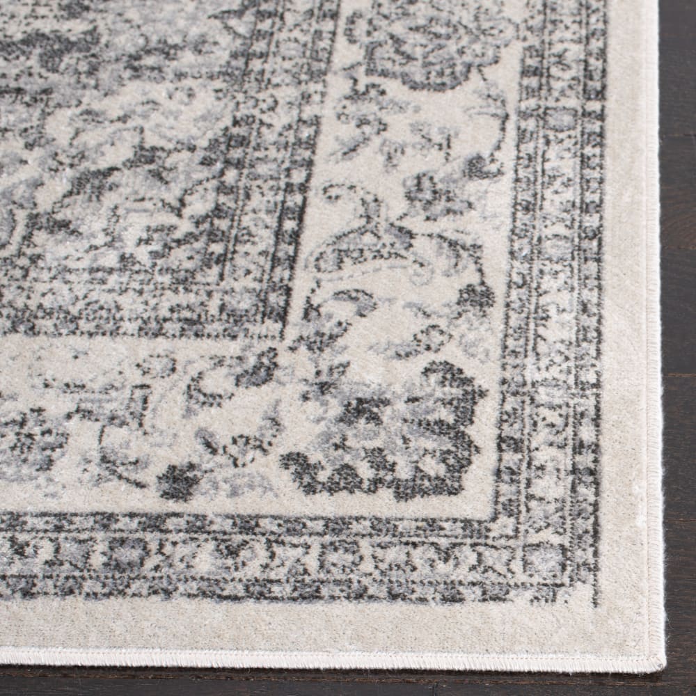 Tapis de transition en viscose blanc/beige, 99 x 160 cm — vue 3