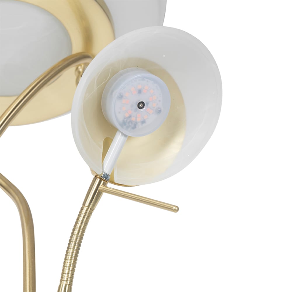 Lampadaire laiton led variateur lampe lecture — vue 4