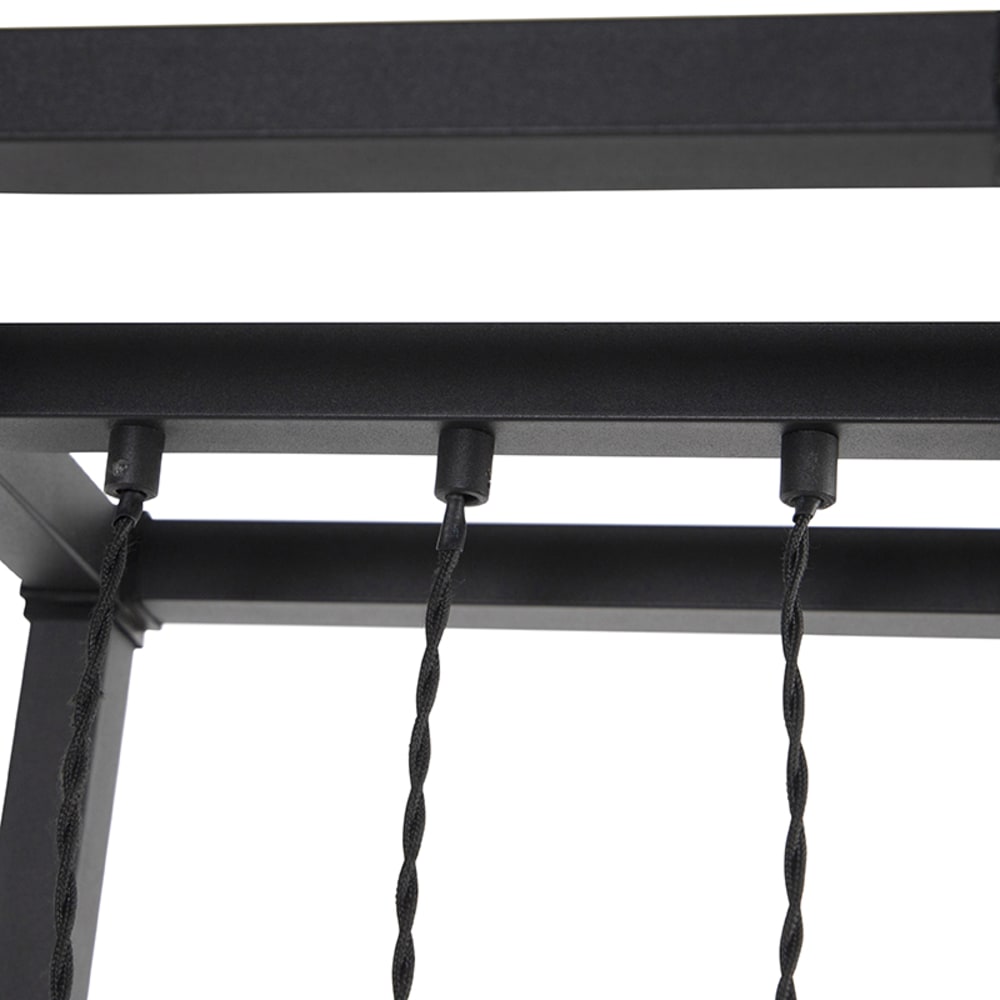 Lampadaire en acier noir — vue 4