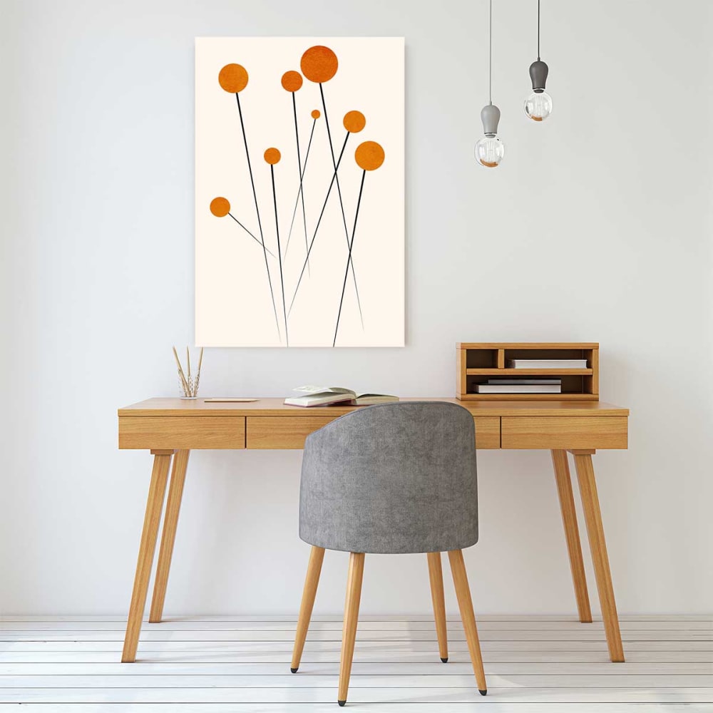 Quadro floreale danza di ninfee stampa su tela 60x90cm - Hexoa