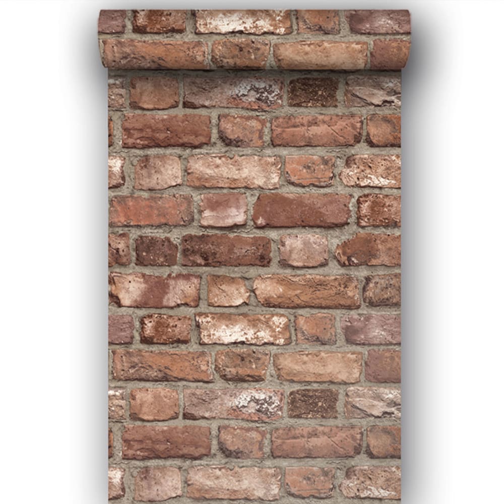Papier peint trompe l'œil brique 53x1000 cm — vue 3
