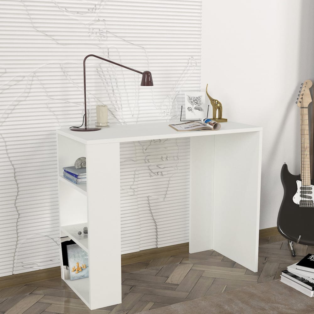 Bureau en bois blanc l90 - Maisons du Monde